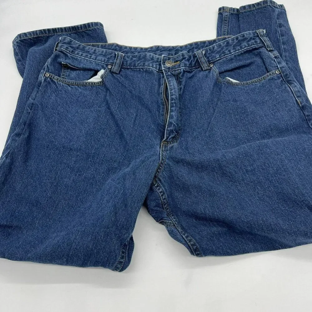 Duluth Trading Company Men's Blue Cotton Work Denim Jeans Size 40 X 32